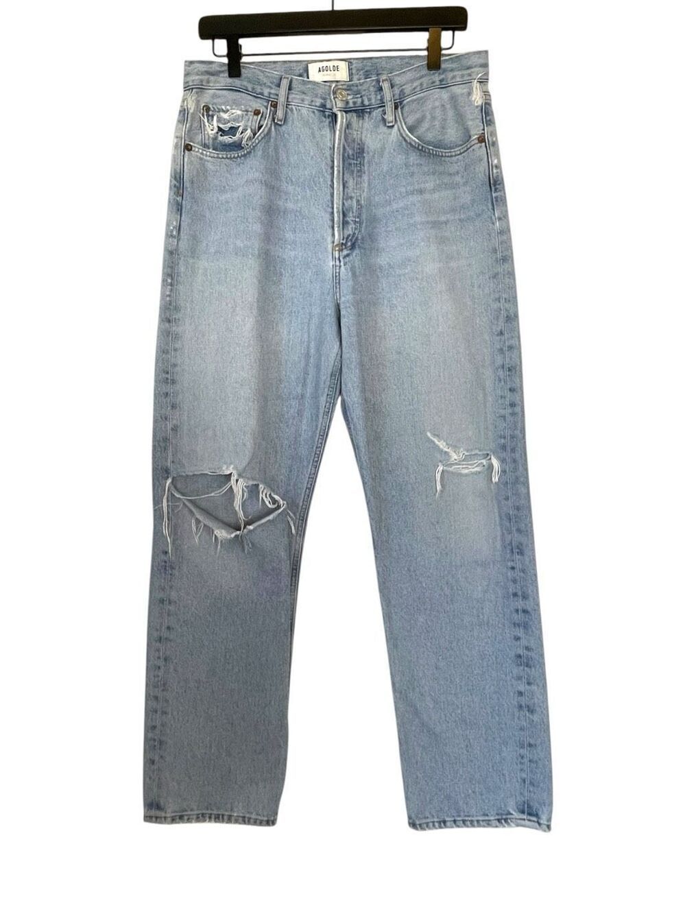 Agolde 90’s Loose Fit Distressed Jeans Organic Cotton Size 28